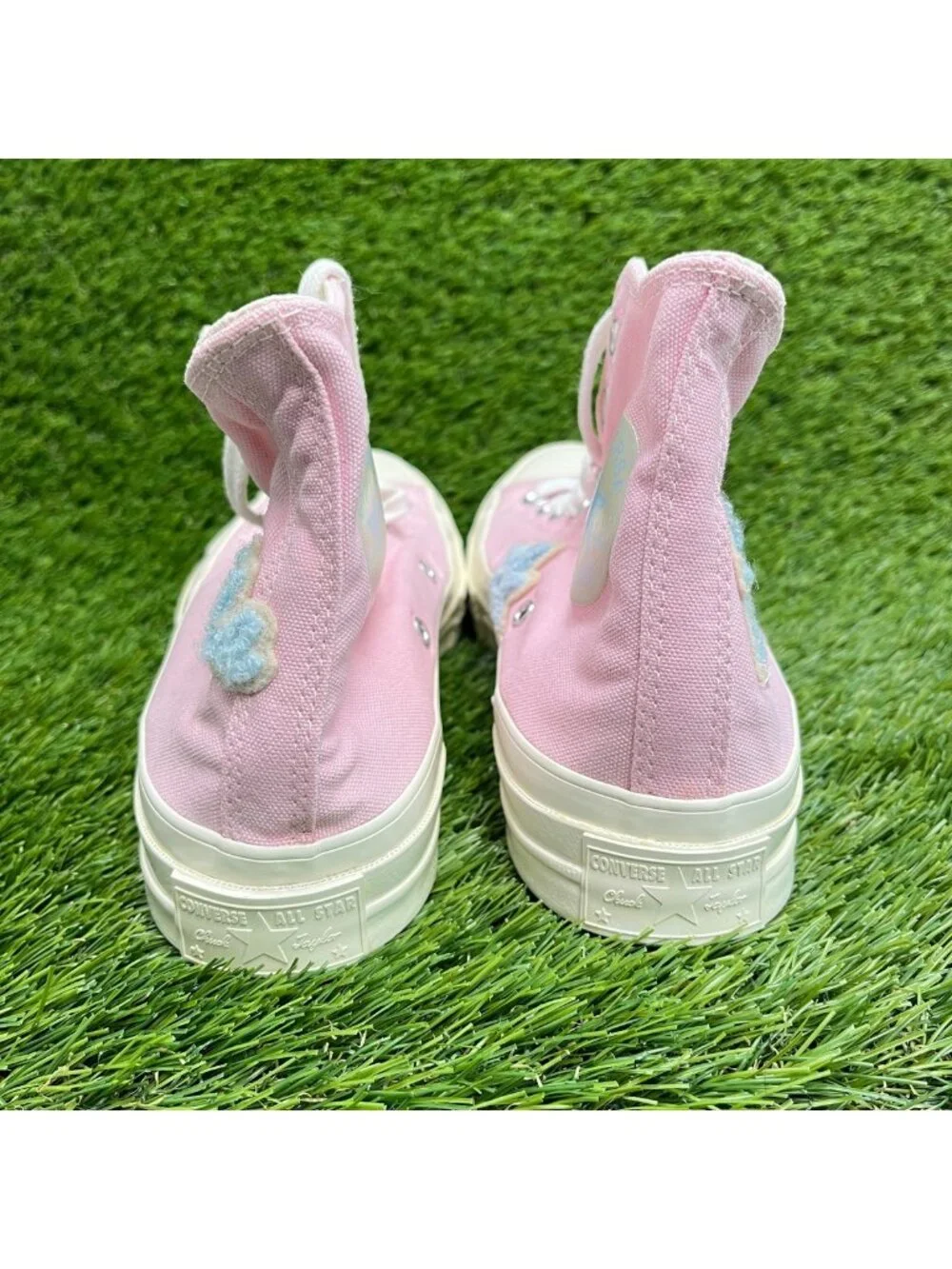 Converse Chuck 70 High Womens Size 8.5 Pink White Athletic Skate Shoes Sneakers